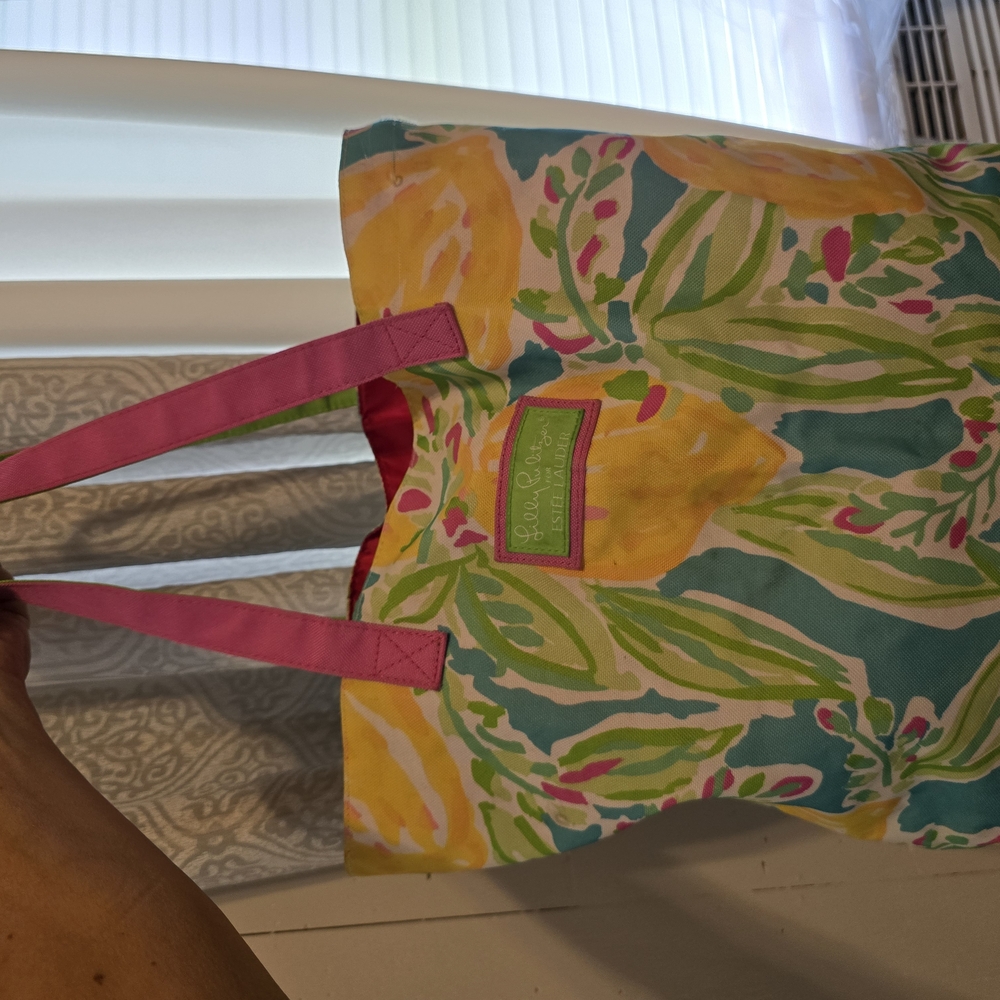 Lilly Pulitzer Colorful Floral Tote Bag